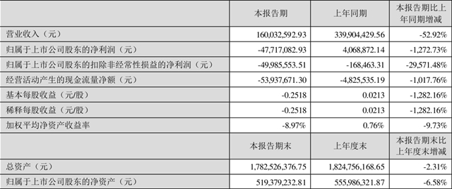 净利润暴跌1272.73%！飞鹿股份上半年营收1.6亿元