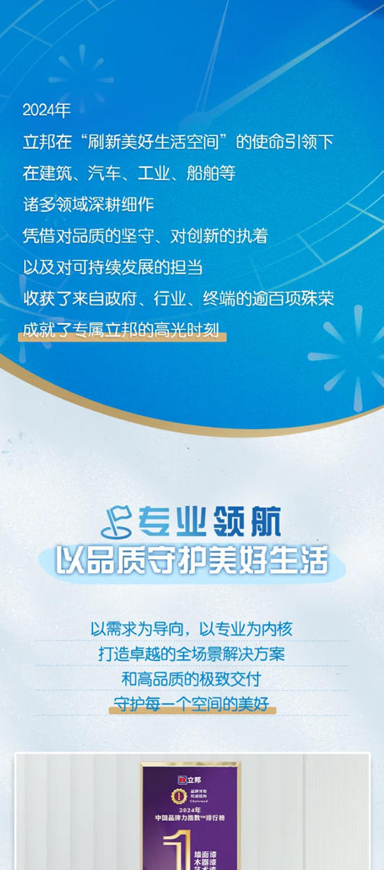 立邦：2024荣耀绽放，2025共赴新程